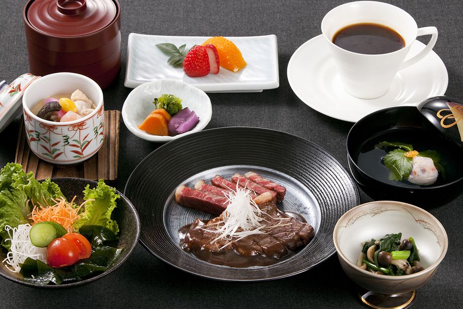 A4黒毛和牛網焼き御膳