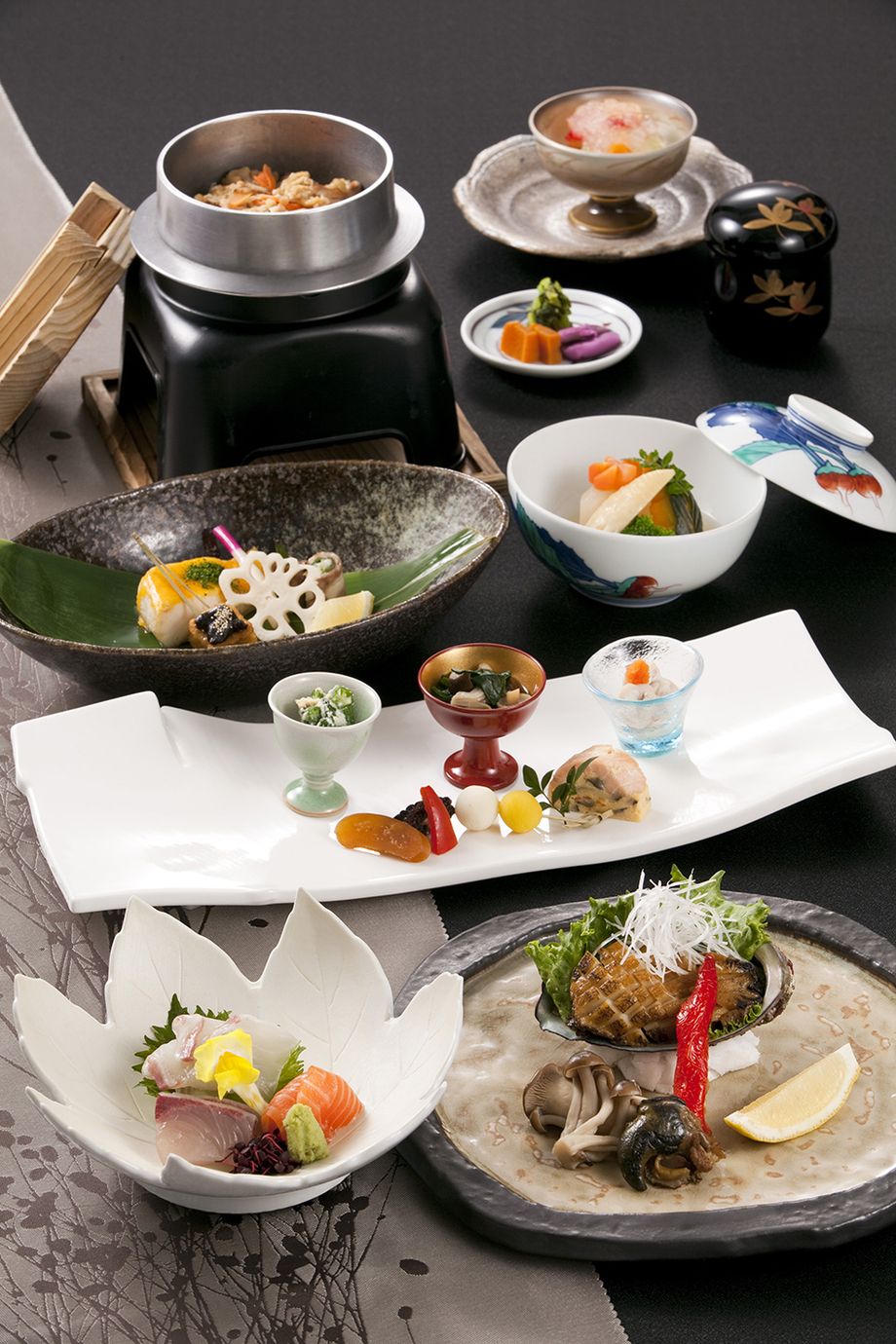 天然活鮑ステーキ懐石