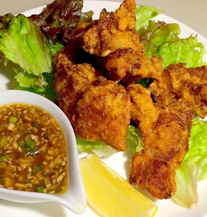 若鶏の唐揚げ ニンニク香味ダレ