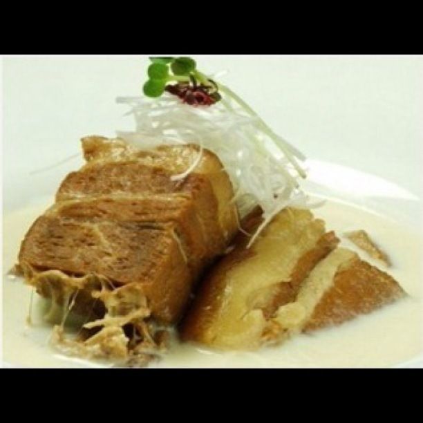 特製角煮 とろとろ卵と豆乳がけ