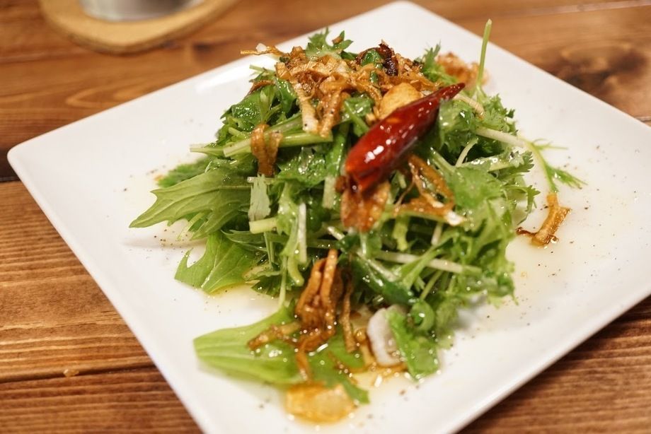 パクチーボンバー（アヒージョドレ）（500円）