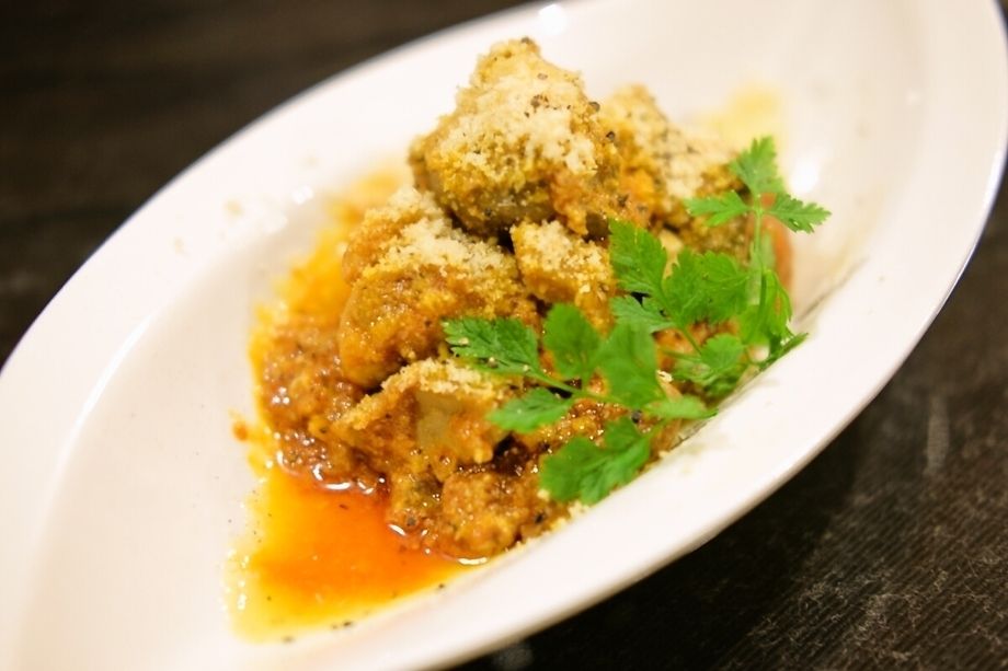 ふんだんパルメザンの鶏トリッパ（600円）