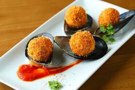 ムール貝のブランダード風クロケッタ