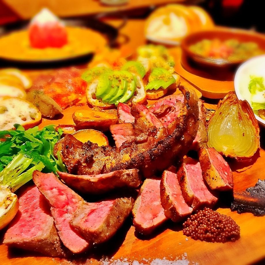 炭火焼☆5種の肉盛！贅沢6980円コース（3H飲み放題）（6,980円（税抜） /1名様）