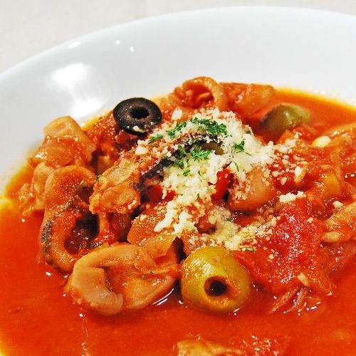 ヤリイカのトマト煮