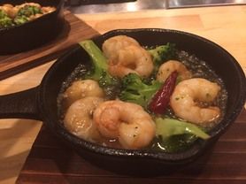 小海老とブロッコリーのアヒージョ