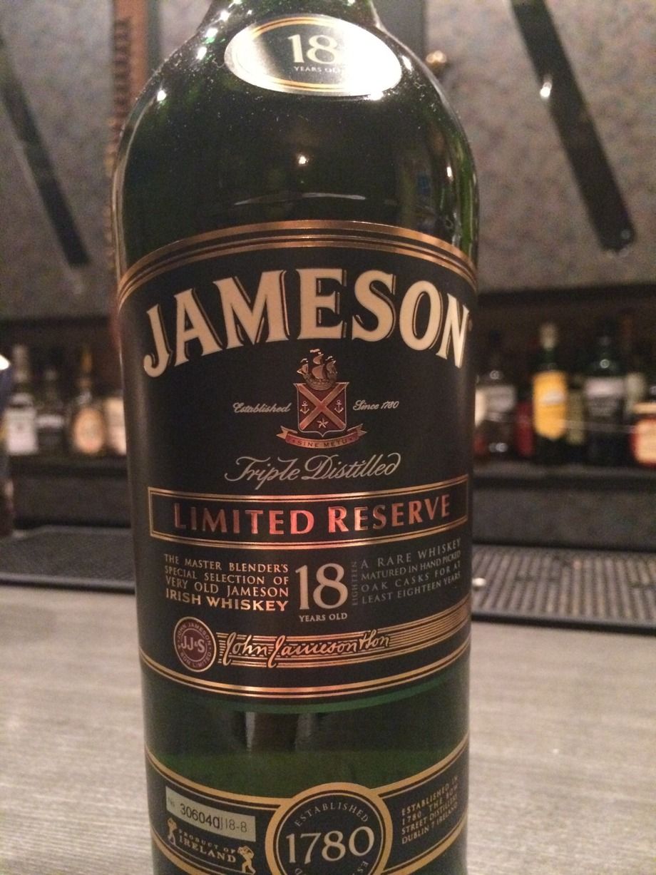 新入荷  JAMESON 18年（¥1900）