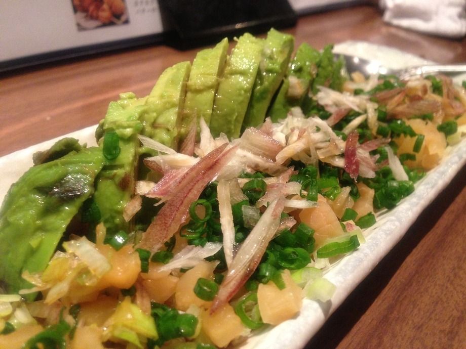 薬味どっさり！アボカド