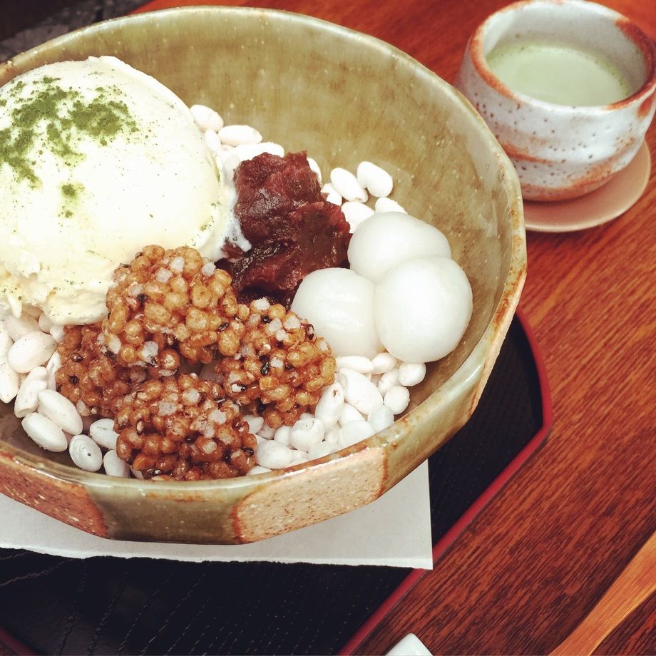 抹茶のアフォガード（500）