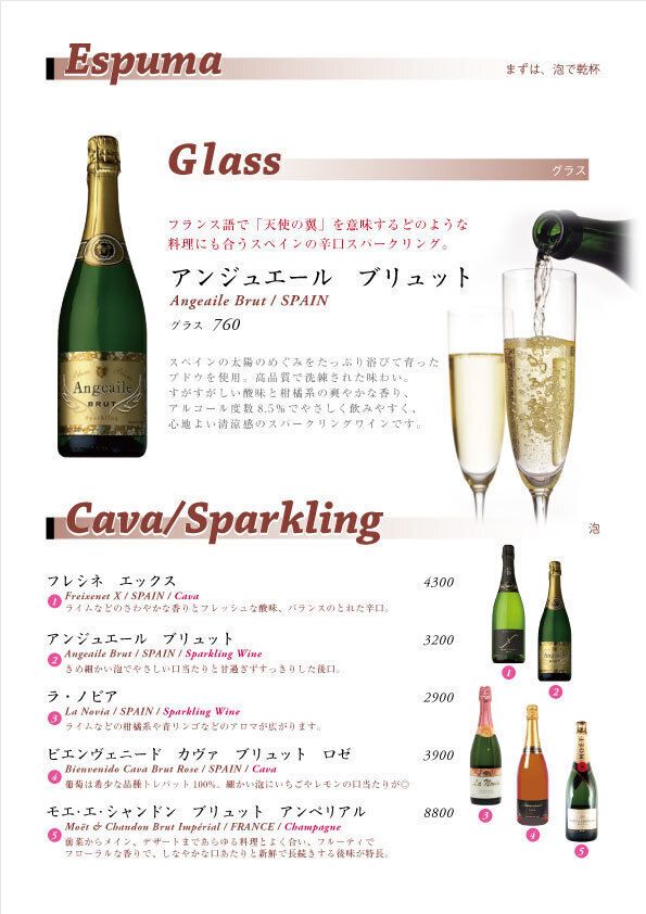 ドリンクメニュー①