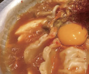 駆け込み火消しのスンドゥブ炊き餃子