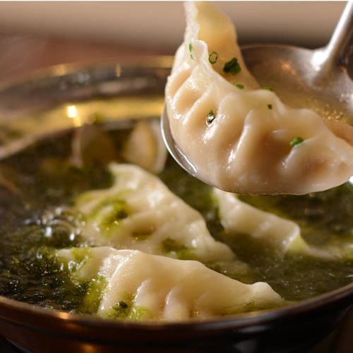 あおさ海苔と浅蜊の出汁餃子