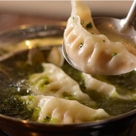 あおさ海苔と浅蜊の出汁餃子