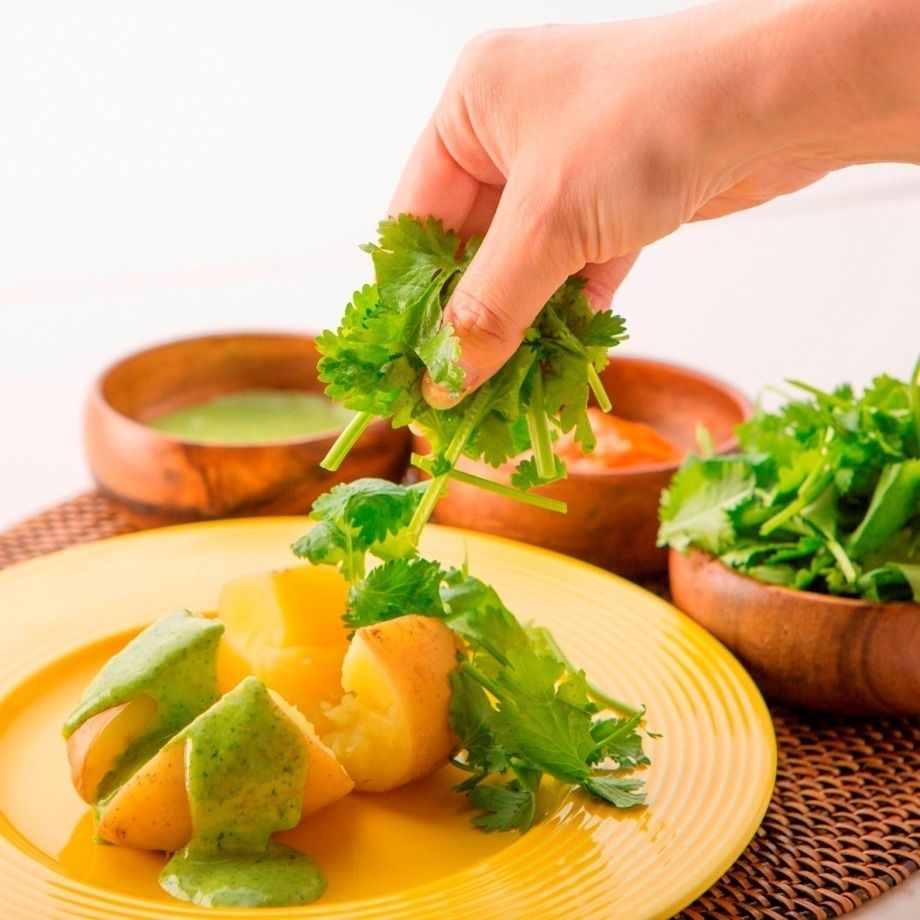 パクチーこぼれちゃいました