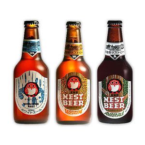 クラフトビールの王道！大人気常陸野ネストビール（茨城）ホワイトエール・アンバーエール	・だいだいエール	（630円～680円）