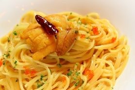 生ウニのクリームパスタ