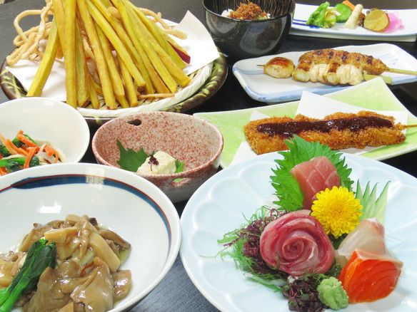 くしぜん名物コース 2.5H飲み放題付き