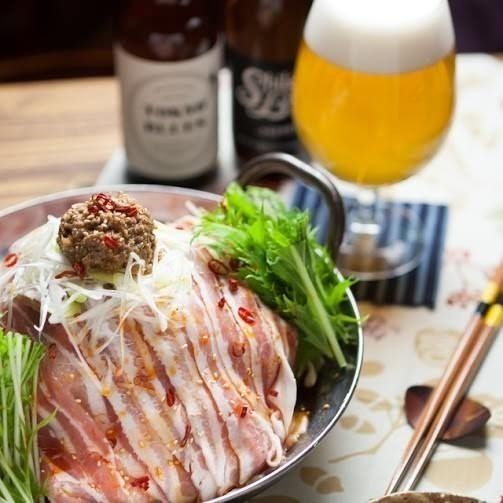 豚バラ胡麻味噌坦々鍋（2,960円）