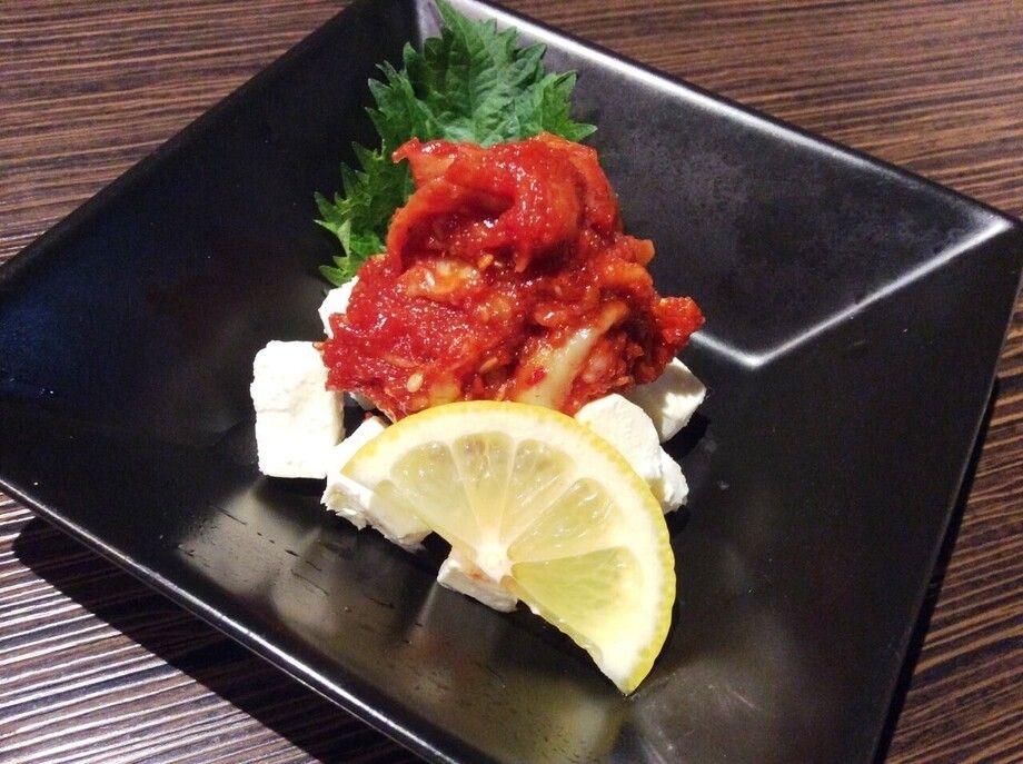 クリームチーズチャンジャ（580円）