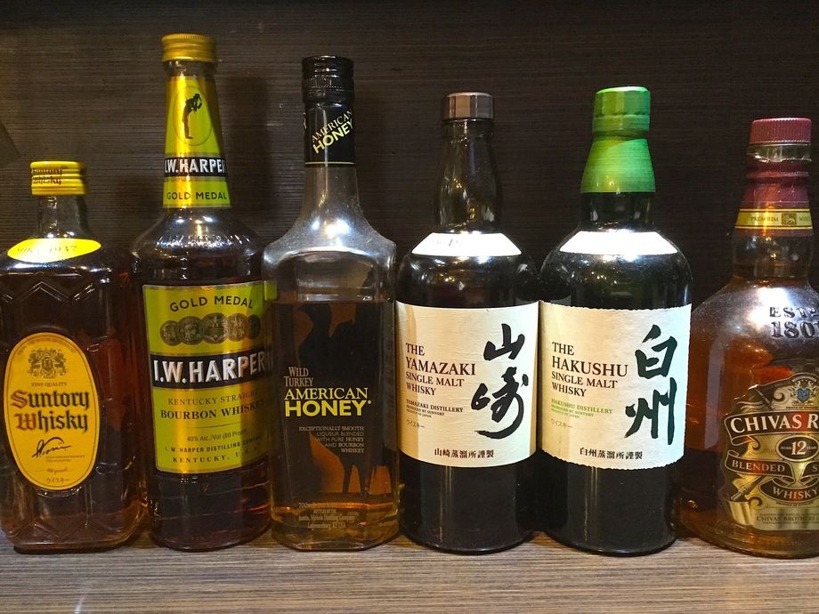 ウイスキー/バーボン（580円〜800円）