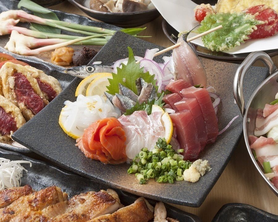 季節のお刺身3点盛り（1280円）