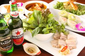 大人気！！パクチー盛りだくさん！2H飲み放題付き パクチー狂コース！！4名様〜