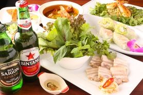 アジア料理好きな女の子にぴったり！2H飲み放題付き 女子会コース！！2名様〜