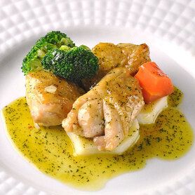 チキンのバジルオイル焼