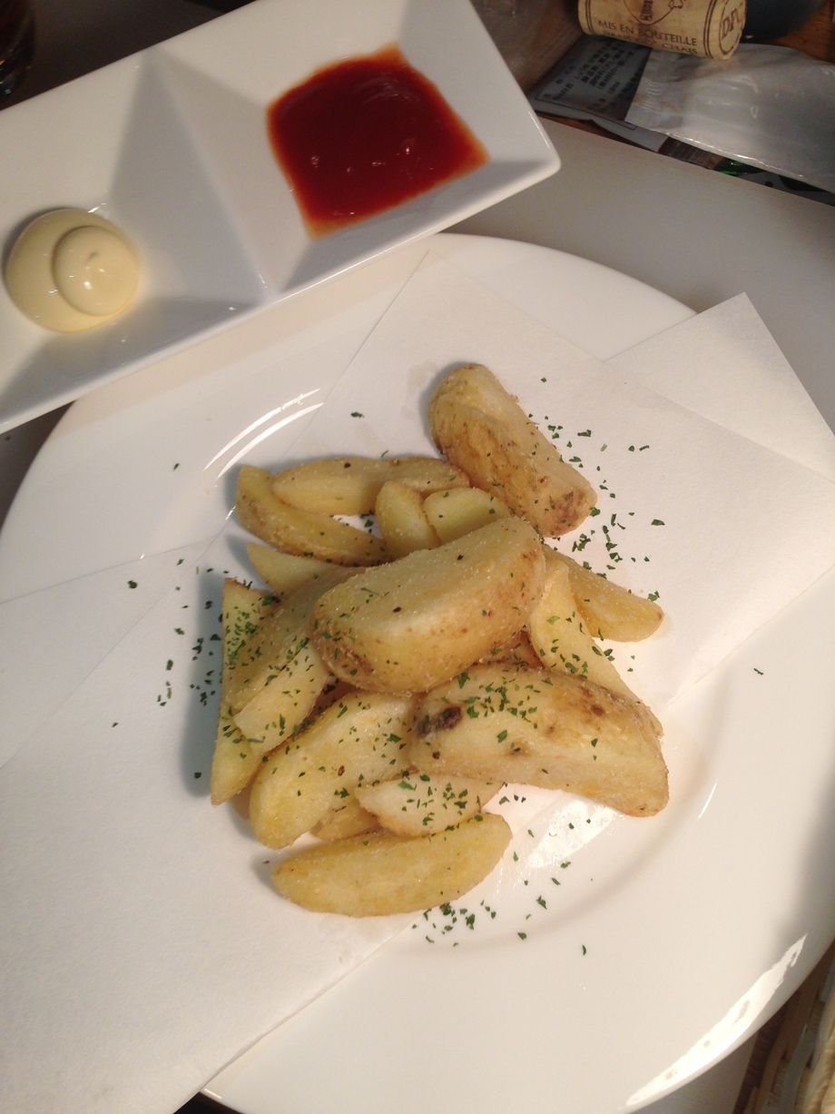 油で揚げないフライドポテト（¥380）