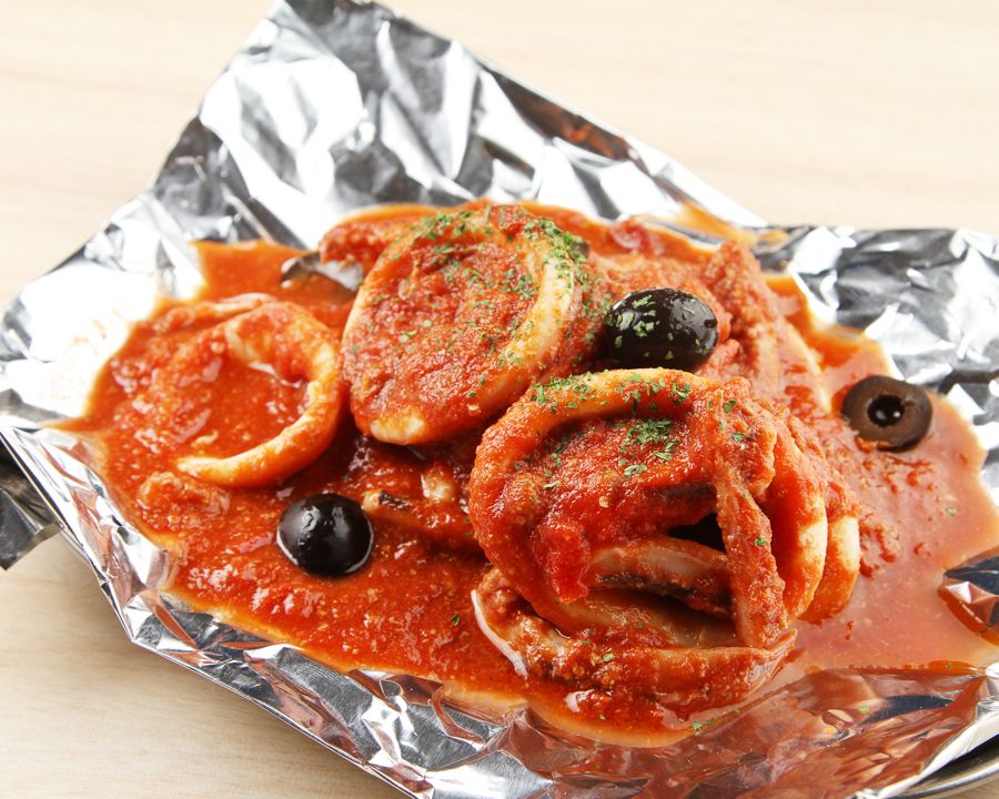 イカのソテーのアラビアータ