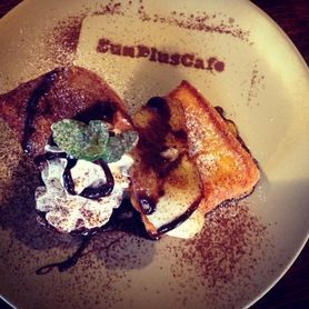 名古屋コーチン卵のフレンチトースト【焼きバナナショコラ】