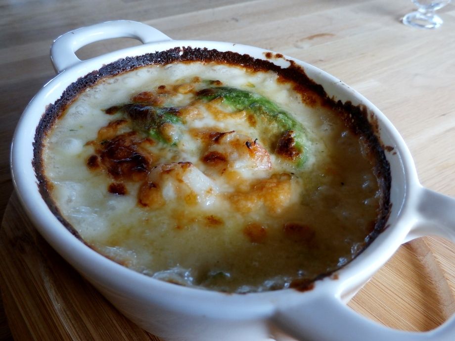 小海老とアボカドのバジルドリア