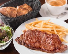 牛ロース肉ステーキ フライドポテト添え～Beef Sirloin Steak w/ french fries～