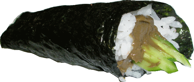 手巻　かにみそ胡（350円）