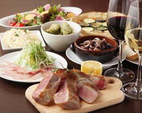 当店自慢の熟成豚付!!食事が美味しい飲み放題付＆樽だしワイン（セルフ）３８００円プラン