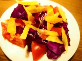 “赤いサラダ”自家製ヴィネガードレッシング