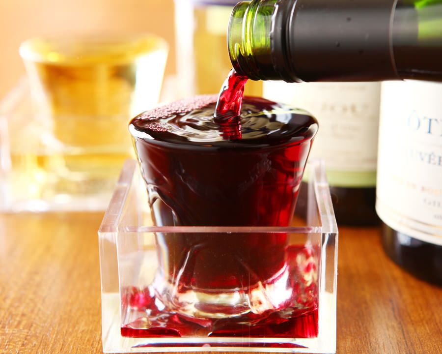 ハウスワインは名物枡ワイン！（540円）