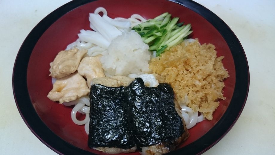 冷し力うどん（1350円）