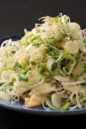 【鹿児島】薩摩軍鶏たたきネギどか盛り