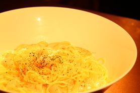 ホタテのクリームパスタ