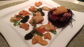 ウニの食べ比べプレート