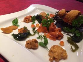 ウニの食べ比べプレート