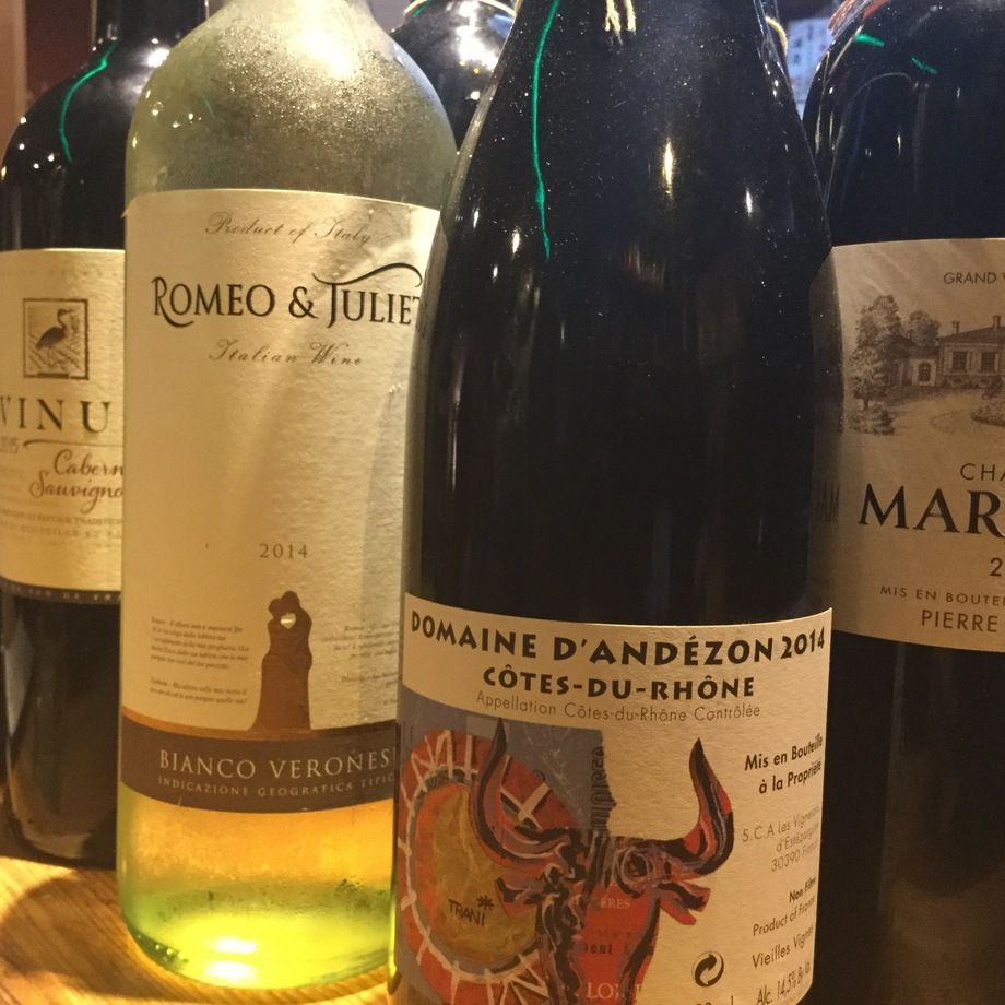 wine  （¥2,800〜 ¥5,000）