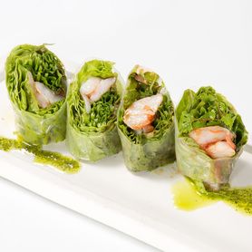 エビのパクチー生春巻き