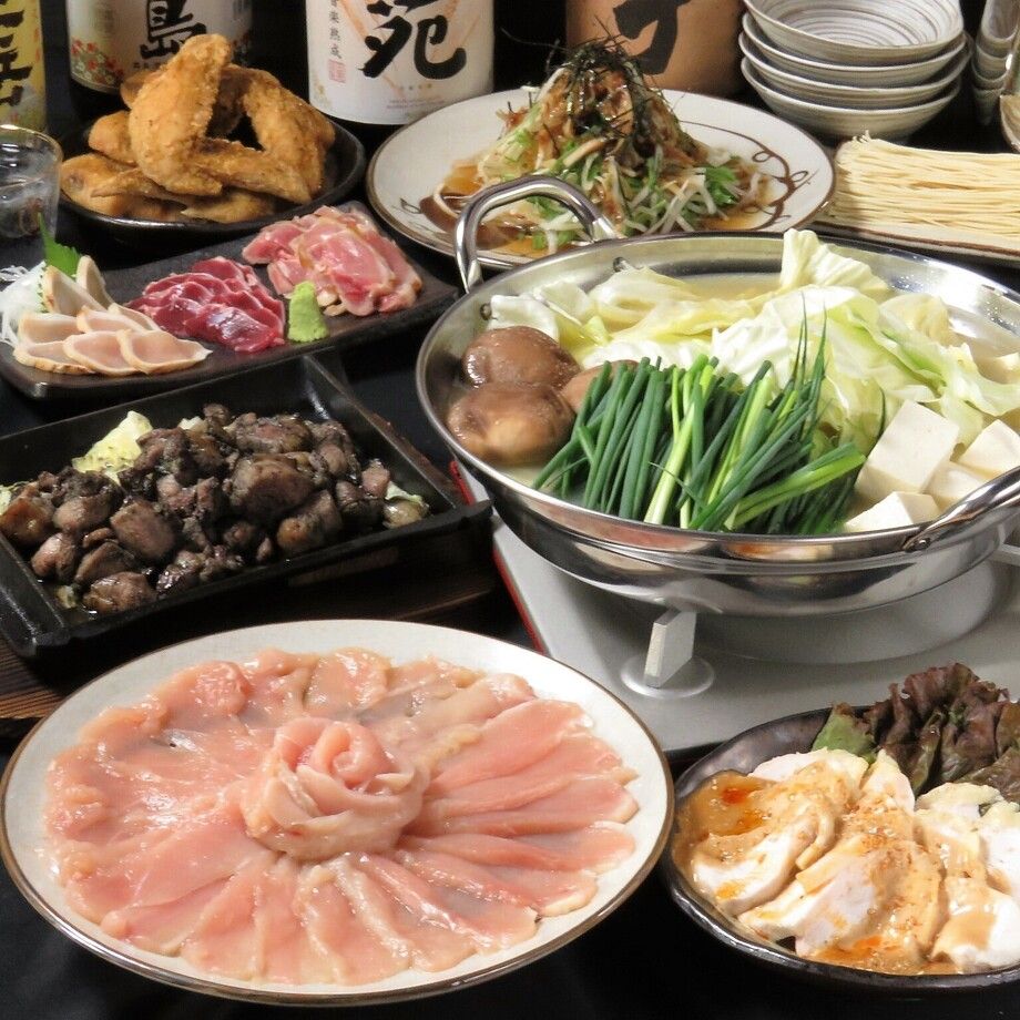 鶏しゃぶ鍋コース（4500(税込)）