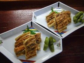 瀬戸内国産あなごを使用した穴子のあて