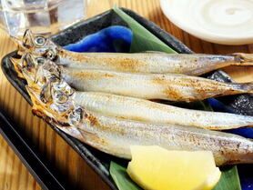 子持ちししゃも炙り焼き