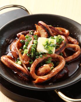真イカの一夜漬けバター焼き