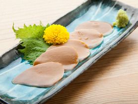 海のフォアグラ 活イカのレバ刺し