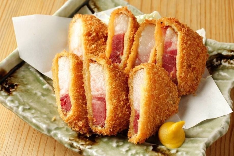 厚切りハムカツ串 (2個)